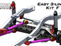 Easy 3 Link Kit F for Artec Trusses No Tubing Outside Frame Chevy / Ford 78-79 Front Driver Rear Passenger Artec Industries