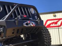 Jeep JK Front Bumper W/Stinger 07-18 Wrangler JK Crusher Series Bare Steel Motobilt