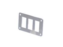 3 Hole Aluminum Switch Panel 4.5 x 2.5 Inch Motobilt
