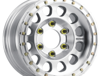Aluminum Wheels 17x9 Beadlock MR103 Bolt Pattern 6 On 139.7 Offset -12 Lip Size 2.76 Raw Machined Silver Method