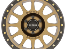 Aluminum Wheels 17x8.5 NV MR305 Bolt Pattern 6 On 135 Offset 0 Lip Size 1.3 Method Bronze BRZ Black Street Loc Method