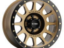 Aluminum Wheels 18x9 NV MR305 Bolt Pattern 6 On 135 Offset 0 Lip Size 1.34 Method Bronze BRZ Black Street Loc Method