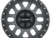 Aluminum Wheels 17x8.5 Grid MR309 Bolt Pattern 6 On 135 Offset 0 Lip Size 1.61 Titanium GY Black Street Loc Method