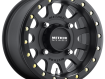 Aluminum Wheels 14x7 MR401 Beadlock UTV Bolt Pattern 4 On 156 Offset 13 Lip Size 1.97 Matte Black MB Method