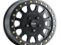 Aluminum Wheels 15x6 MR401 Beadlock UTV Bolt Pattern 5 On 114.3 Offset 49 Lip Size 0 Matte Black MB Method