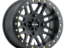 Aluminum Wheels 15x10 MR406 Beadlock UTV Bolt Pattern 4 On 156 Offset -2 Lip Size 3.11 Matte Black MB Method