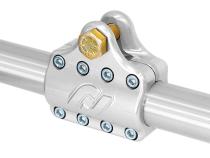 Currectlync Ram Assist Tie Rod Clamp Bracket 7075-T6 Billet Aluminum For 42mm/1 5/8 Inch Tube RockJock 4X4