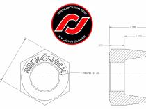 RockNut Kit (Nut and Bung) 1 Inch RH Thread RockJock 4X4