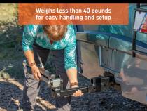 Curt Rambler Steel RV Tow Bar 7500 Lbs. 2 Inch Shank) Includes Tow Bar Safety Cables Hitch Pin and Clip RockJock 4X4