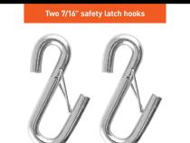 Curt Towing Safety Cable Kit (44 1/2 Inch Long w/ 2 Snap Hooks 5000 lbs. 2-Pack) RockJock 4X4