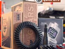 8.8 inch Ford 4.56 Rear Ring and Pinion Install Kit 31 Spline Positraction 2.53 inch Axle Bearings USA Standard