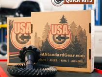 11.25 inch Dana 80 4.56 Rear Ring and Pinion Install Kit 4.375 inch OD Head Bearing USA Standard