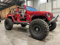 Frame Mounted Rocker Guards For 4 Door Jeep JL Bare Steel Motobilt