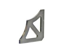 Scalloped Two Hole Gusset 3x3 Inch Steel Motobilt